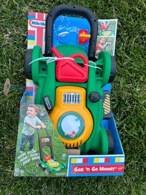 Little Tikes Gas 'n Go Mower & Disney Mickey Mouse Fire truck
